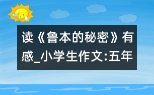 讀《魯本的秘密》有感_小學(xué)生作文:五年級(jí)