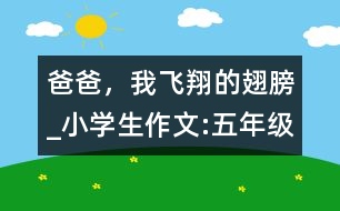 爸爸，我飛翔的翅膀_小學(xué)生作文:五年級