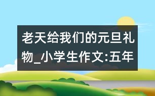 老天給我們的元旦禮物_小學生作文:五年級