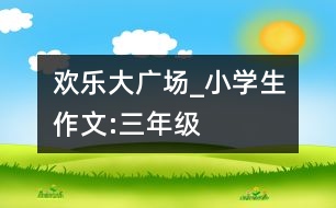 歡樂(lè)大廣場(chǎng)_小學(xué)生作文:三年級(jí)