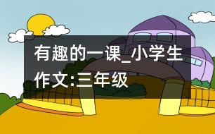 有趣的一課_小學(xué)生作文:三年級(jí)