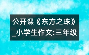 公開課《東方之珠》_小學(xué)生作文:三年級(jí)