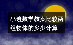 小班數(shù)學(xué)教案比較兩組物體的多、少（計(jì)算活動(dòng)）反思