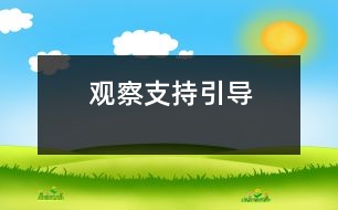 觀察、支持、引導(dǎo)