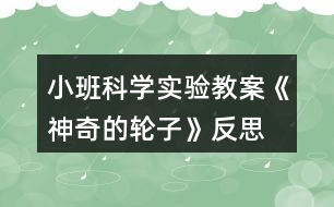 小班科學(xué)實(shí)驗(yàn)教案《神奇的輪子》反思