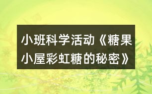 小班科學活動《糖果小屋彩虹糖的秘密》教學設計反思