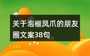 關(guān)于泡椒鳳爪的朋友圈文案38句