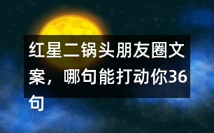 紅星二鍋頭朋友圈文案，哪句能打動你36句