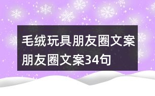 毛絨玩具朋友圈文案、朋友圈文案34句