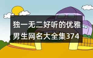 獨(dú)一無二好聽的優(yōu)雅男生網(wǎng)名大全集374個(gè)