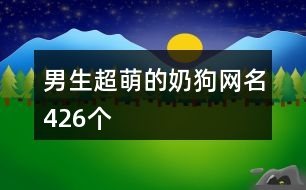 男生超萌的奶狗網(wǎng)名426個(gè)