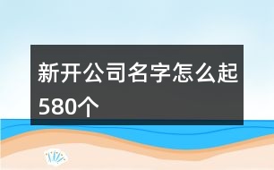 新開公司名字怎么起580個(gè)