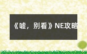 《噓，別看》NE攻略