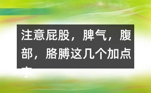 注意“屁股，脾氣，腹部，胳膊”這幾個加點(diǎn)字說說你的發(fā)現(xiàn)