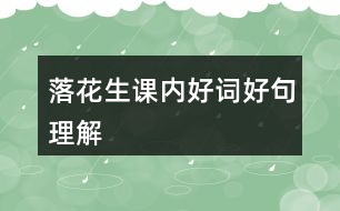 落花生課內(nèi)好詞好句理解