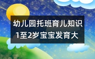 幼兒園托班育兒知識(shí) 1至2歲寶寶發(fā)育大看臺(tái)