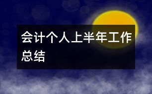 會(huì)計(jì)個(gè)人上半年工作總結(jié)