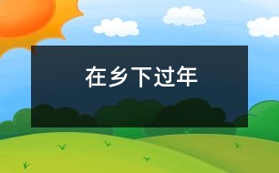 在鄉(xiāng)下過(guò)年