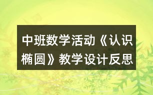 中班數(shù)學活動《認識橢圓》教學設計反思