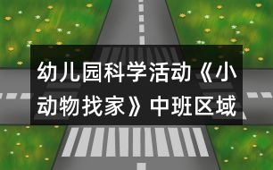 幼兒園科學(xué)活動《小動物找家》中班區(qū)域游戲教案反思