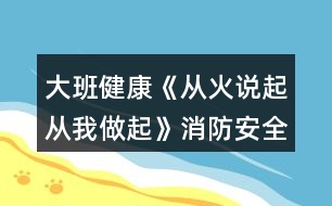 大班健康《從火說(shuō)起從我做起》消防安全教案反思