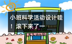 小班科學(xué)活動設(shè)計：哇！滾下來了（一）