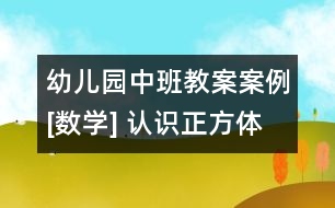 幼兒園中班教案案例[數(shù)學(xué)] 認識正方體