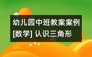 幼兒園中班教案案例[數(shù)學(xué)] 認識三角形