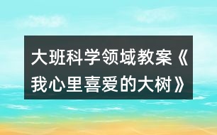 大班科學(xué)領(lǐng)域教案《我心里喜愛(ài)的大樹(shù)》