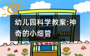 幼兒園科學教案:神奇的小細管